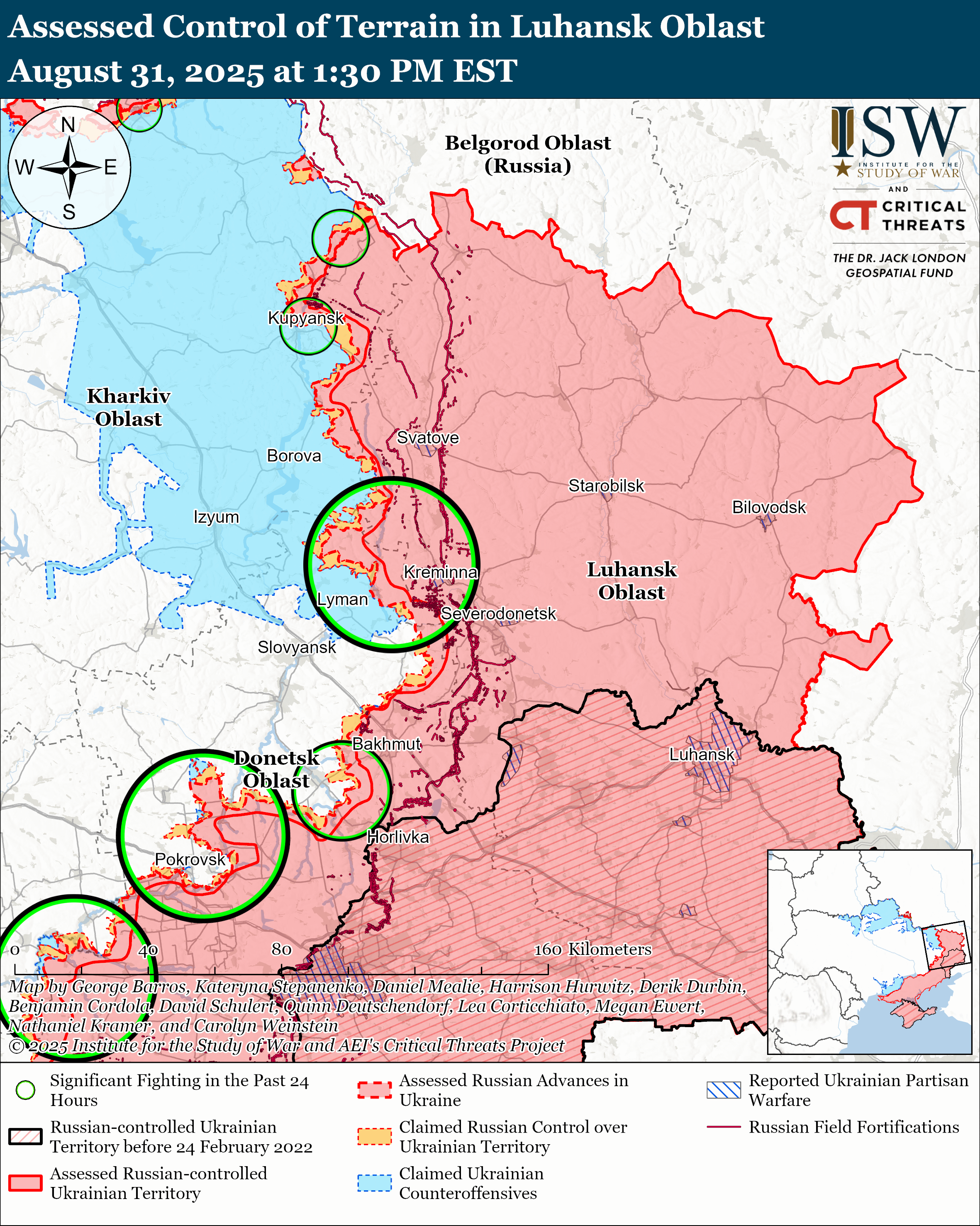 Армія РФ наступає по всіх напрямках фронту, але безрезультатно: карти ISW